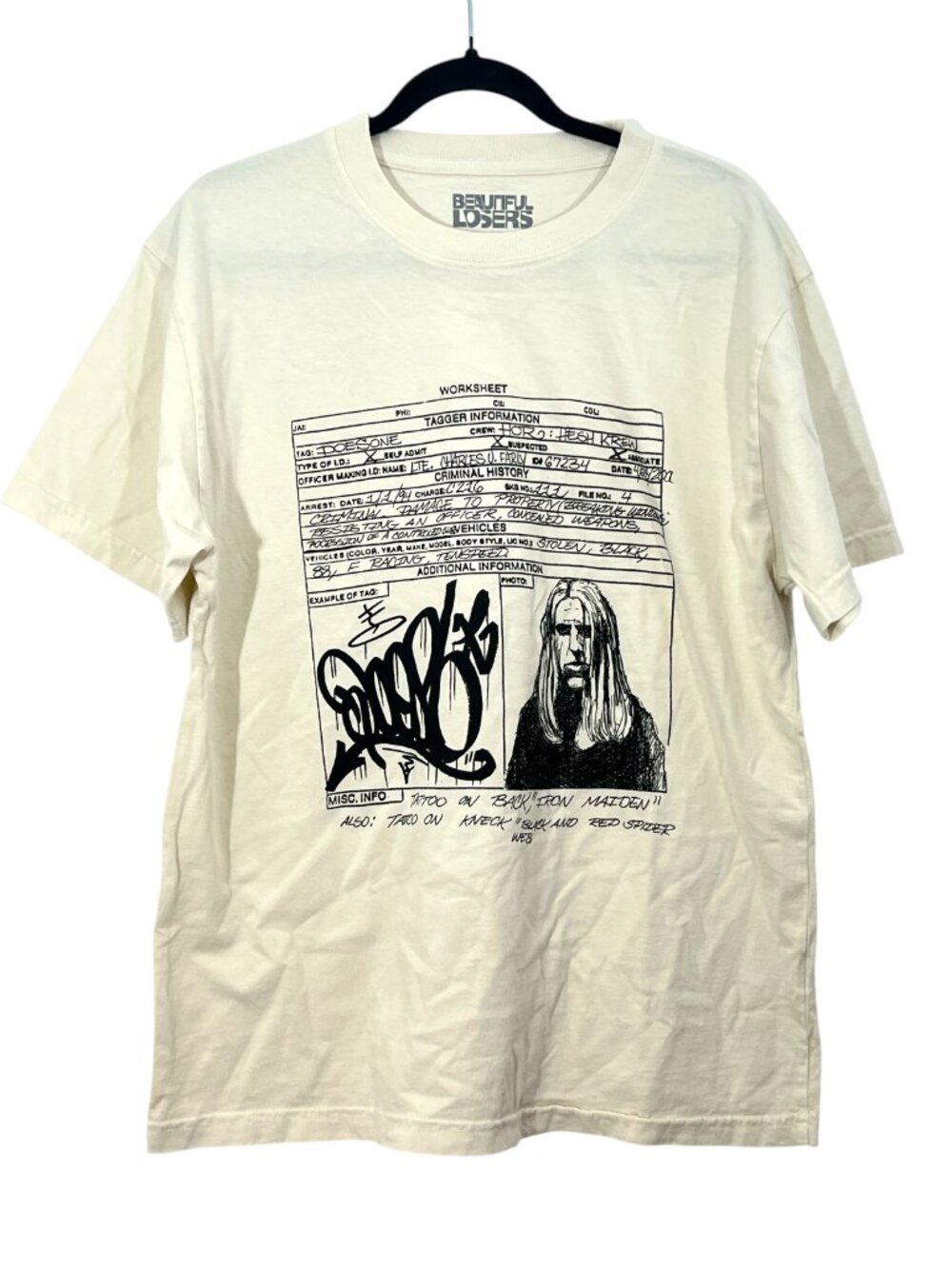 Andrew Schoultz x Beautiful Losers Wanted 2025 Tee Shirt NWOT